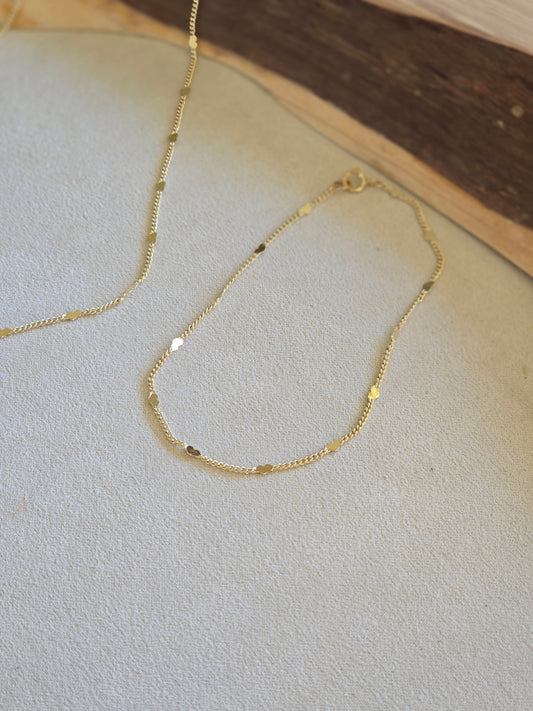 Mini Heart Curb Link Bracelet