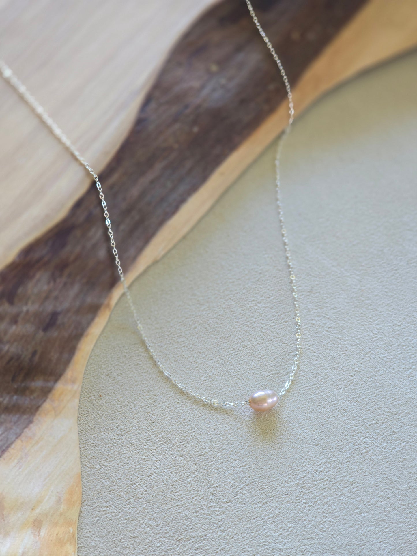 Rose Freshwater Pearl Necklace