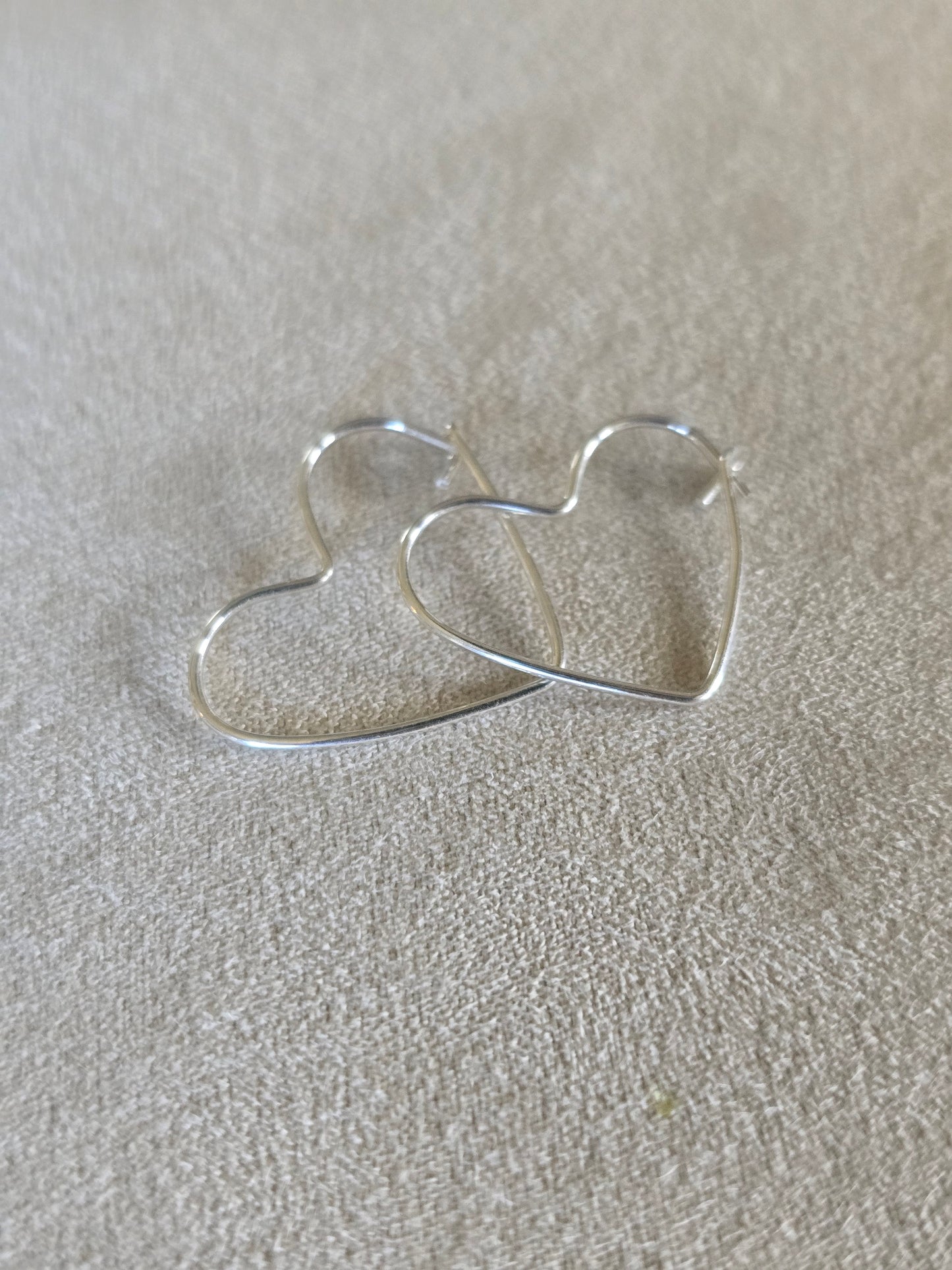 Endless Heart Hoop Earrings