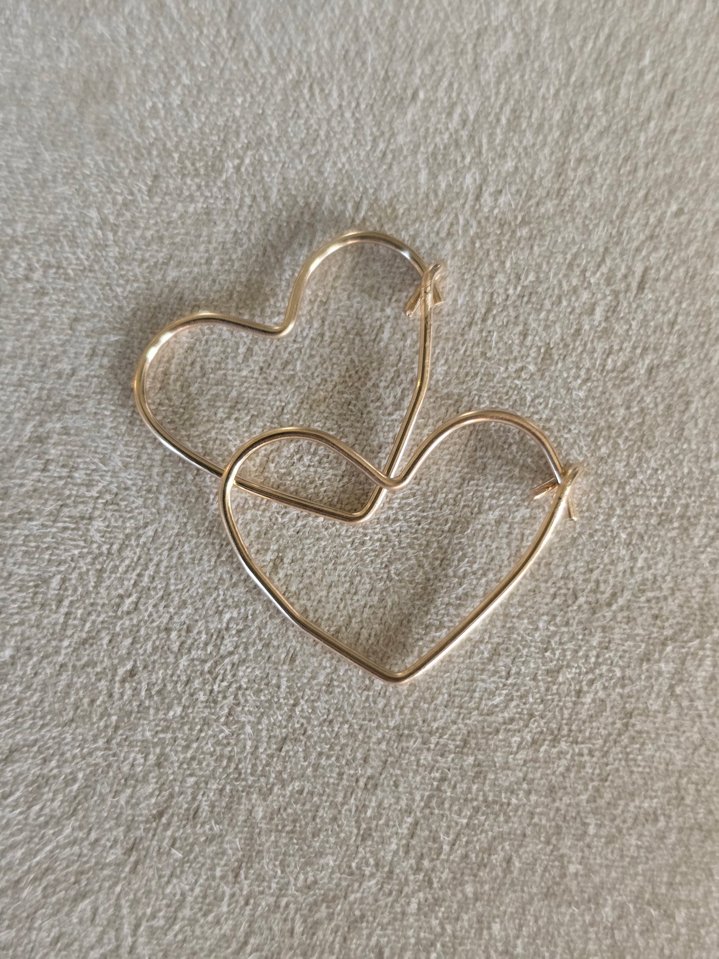 Endless Heart Hoop Earrings