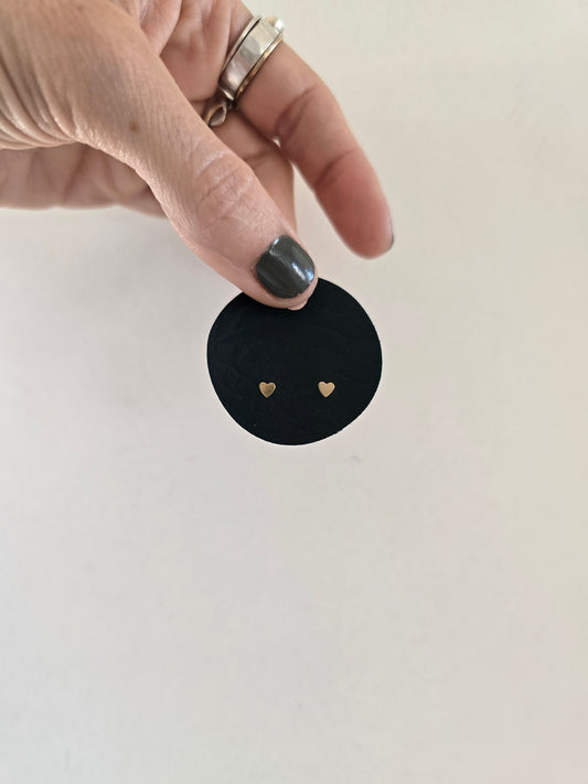 Dainty Heart Post Earrings