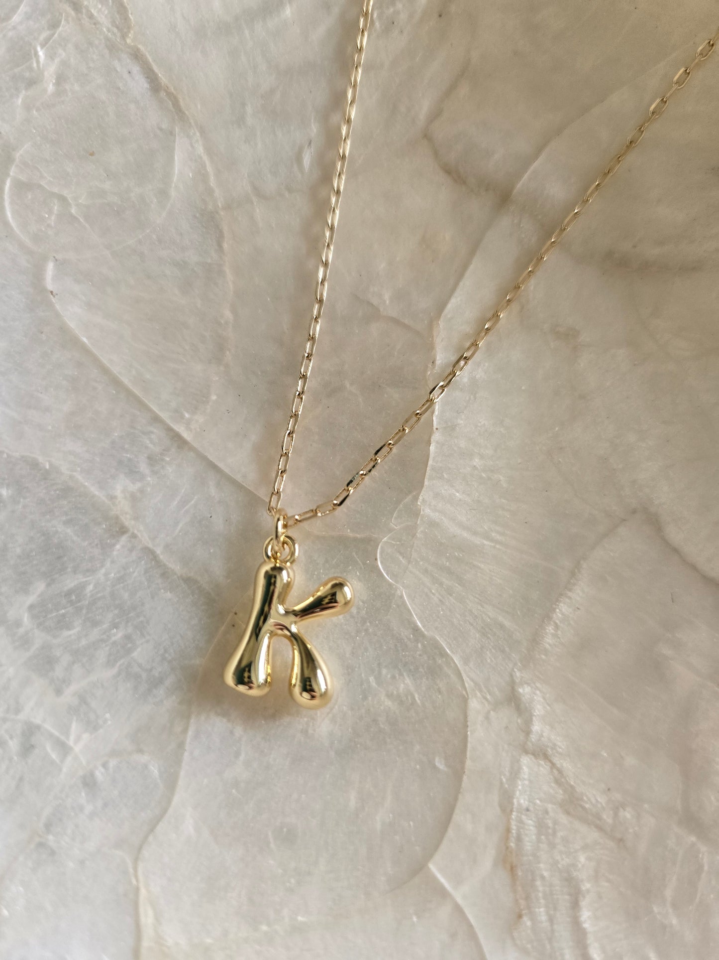 Bubble Love Letter Necklace