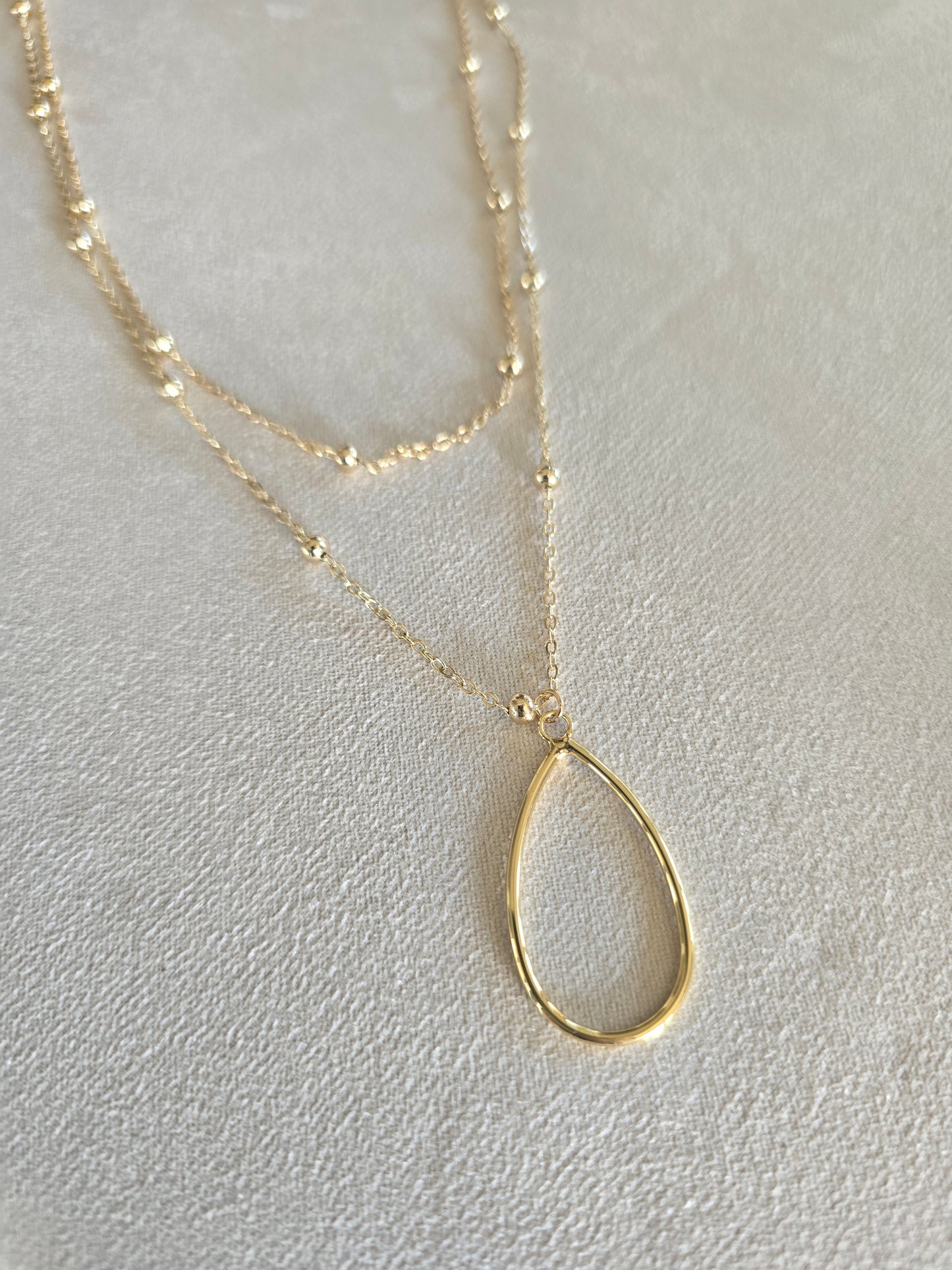 Satellite Teardrop Necklace