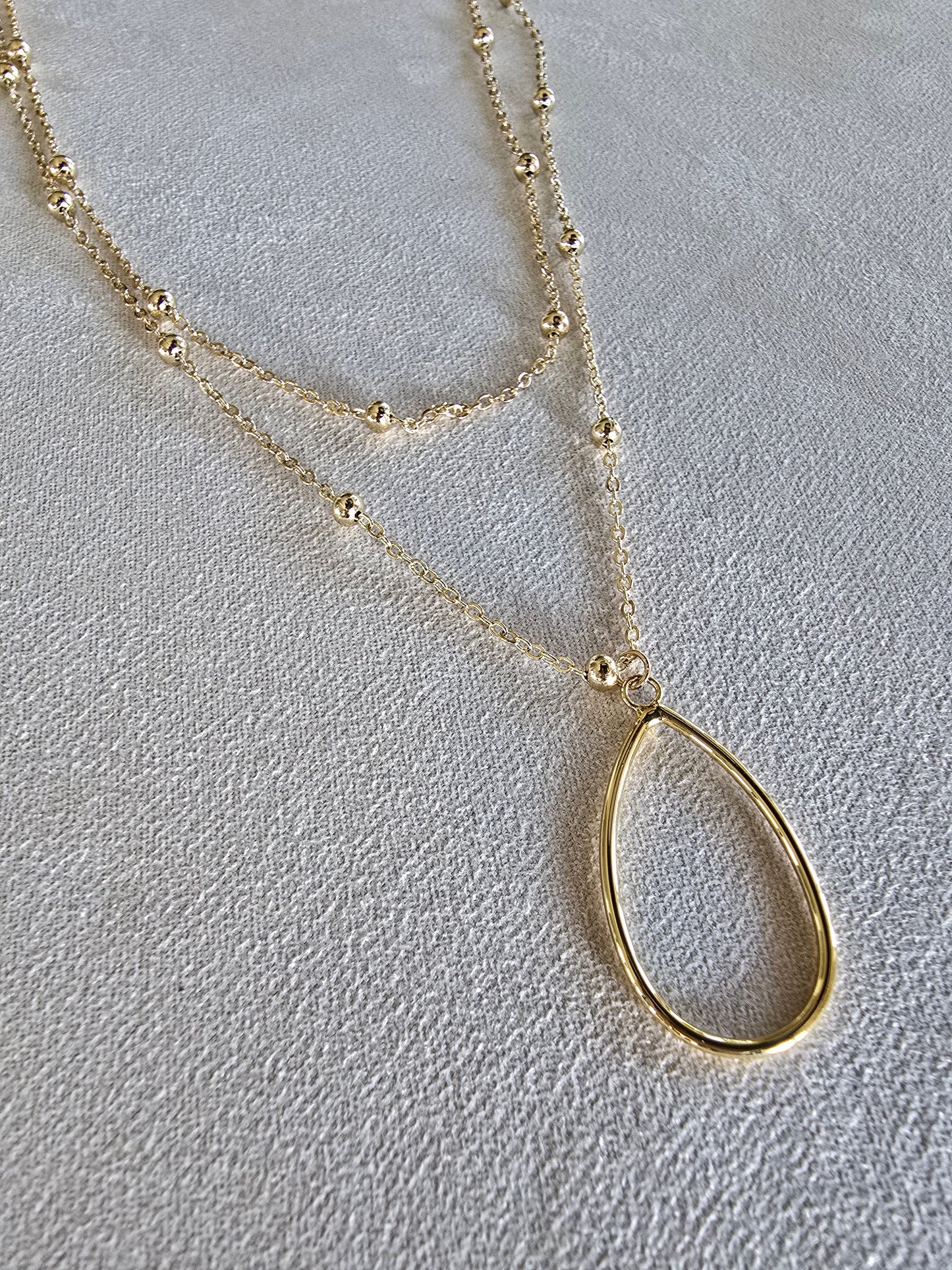 Satellite Teardrop Necklace