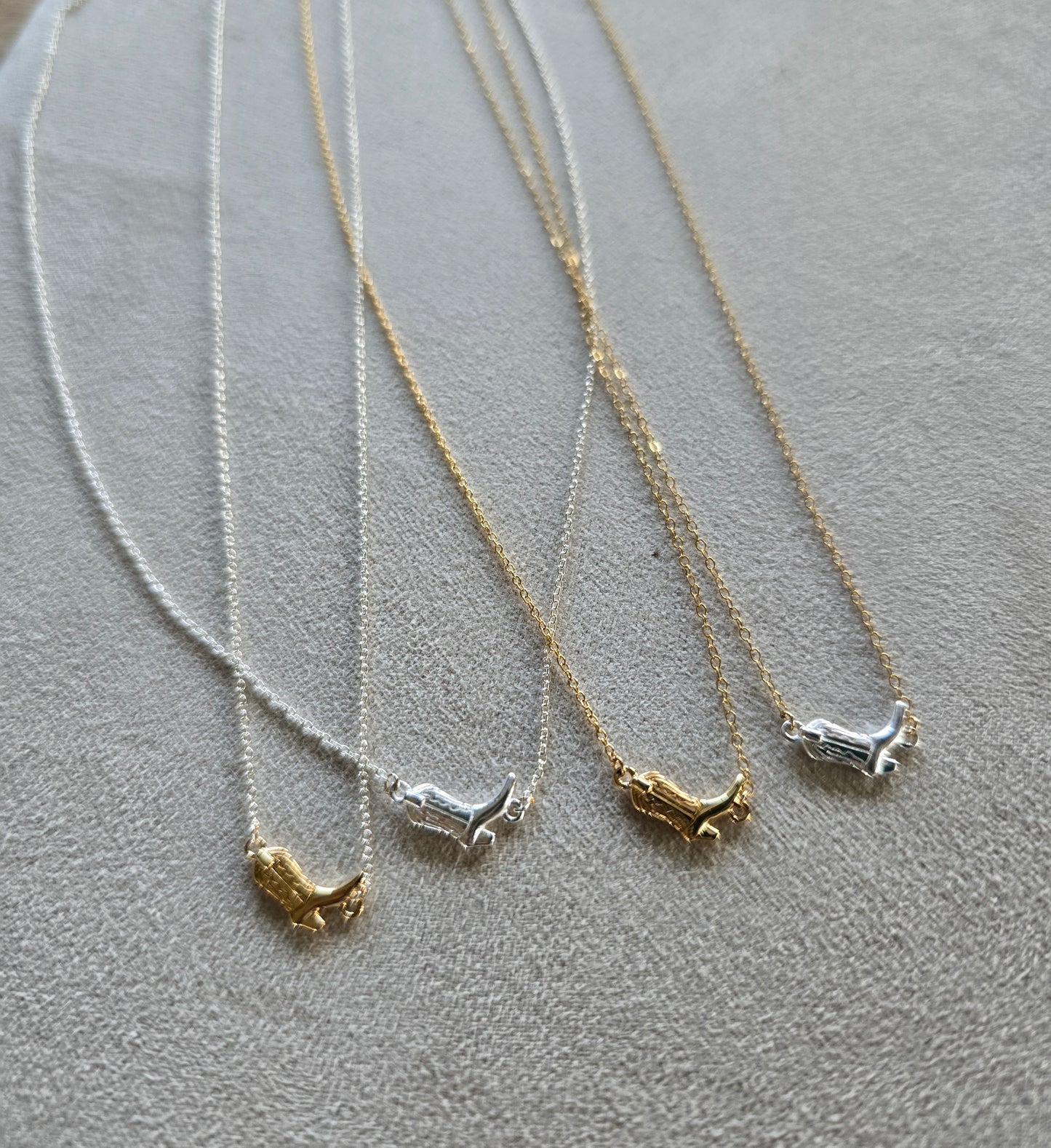 Dainty Cowboy Boot Necklace