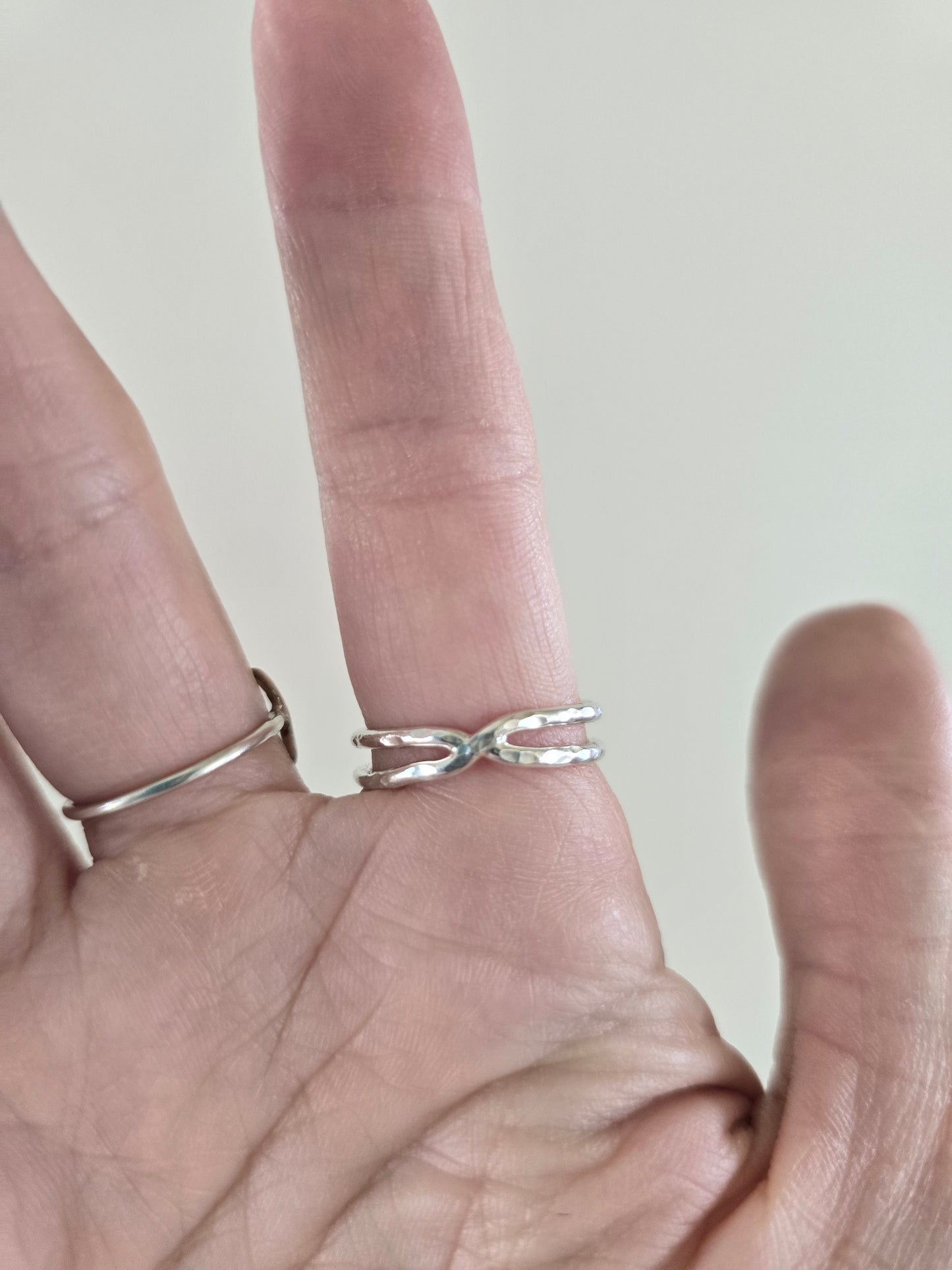 Moss Agate Racerback Ring