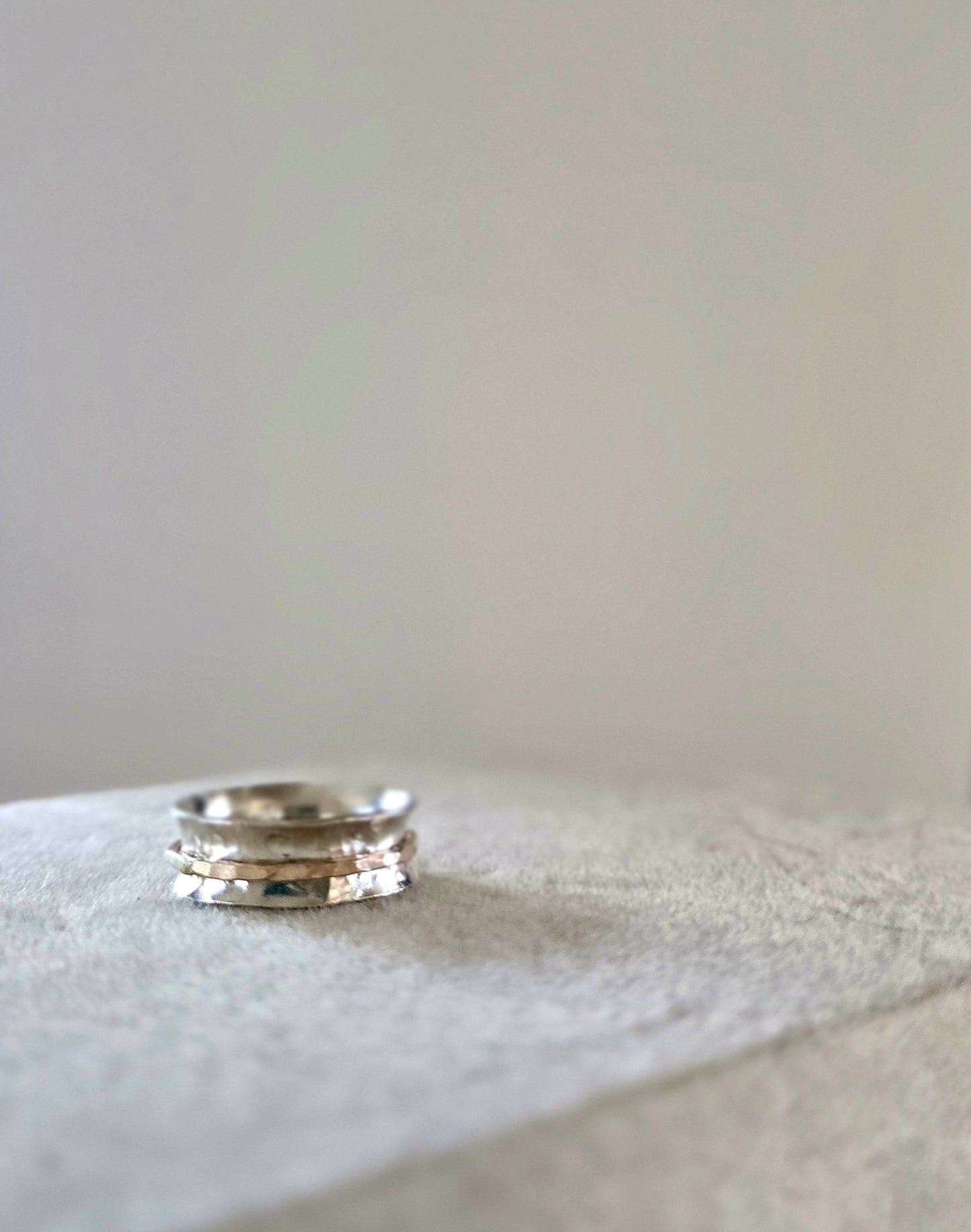 Mixed Metal Spinner Ring