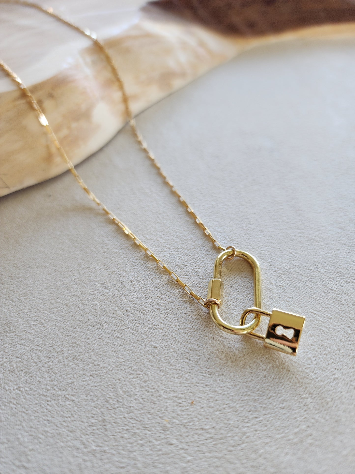 Carabiner Locket Necklace