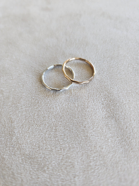 Hammered Stacking Ring
