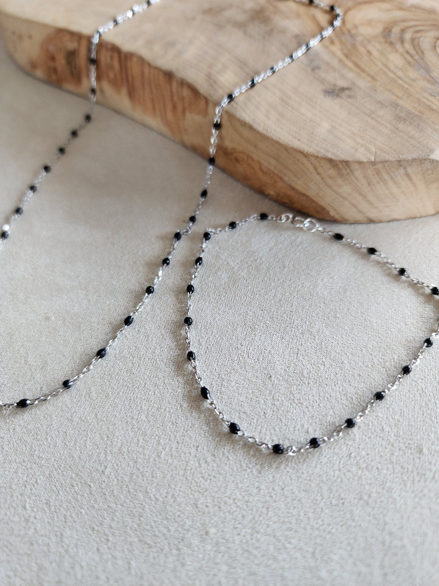 Midnight Sphere Sterling Silver Bracelet