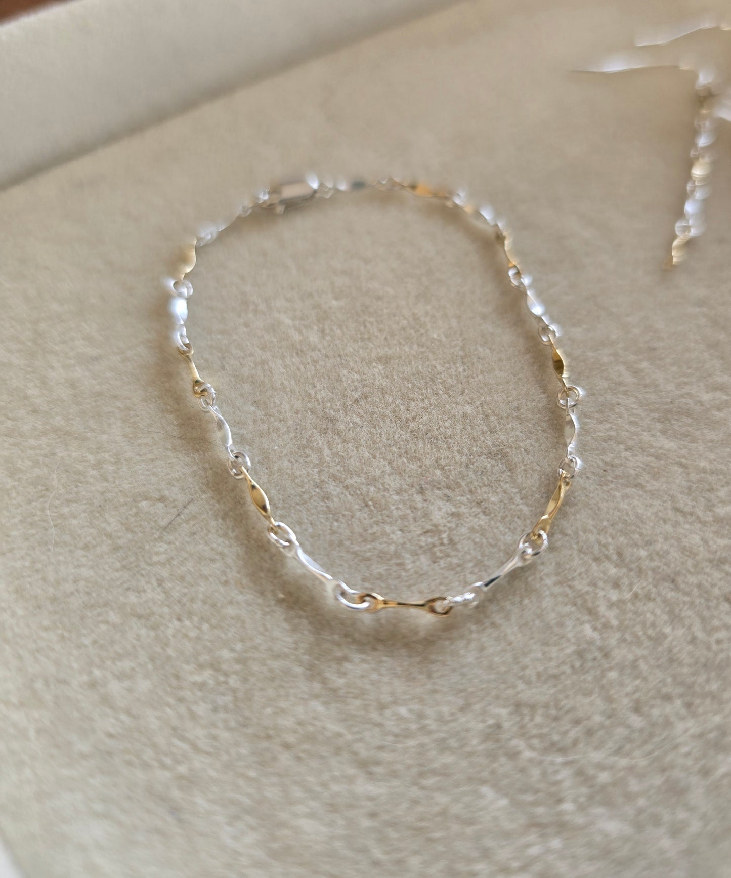 Mixed Metal Bar Bracelet