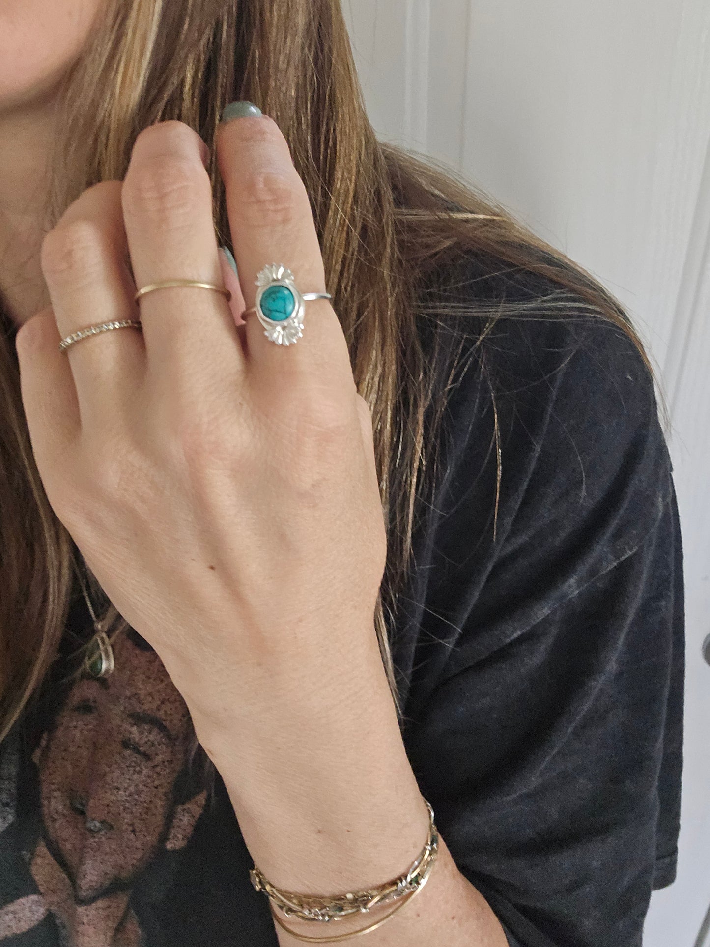 Sunburst Turquiose Ring