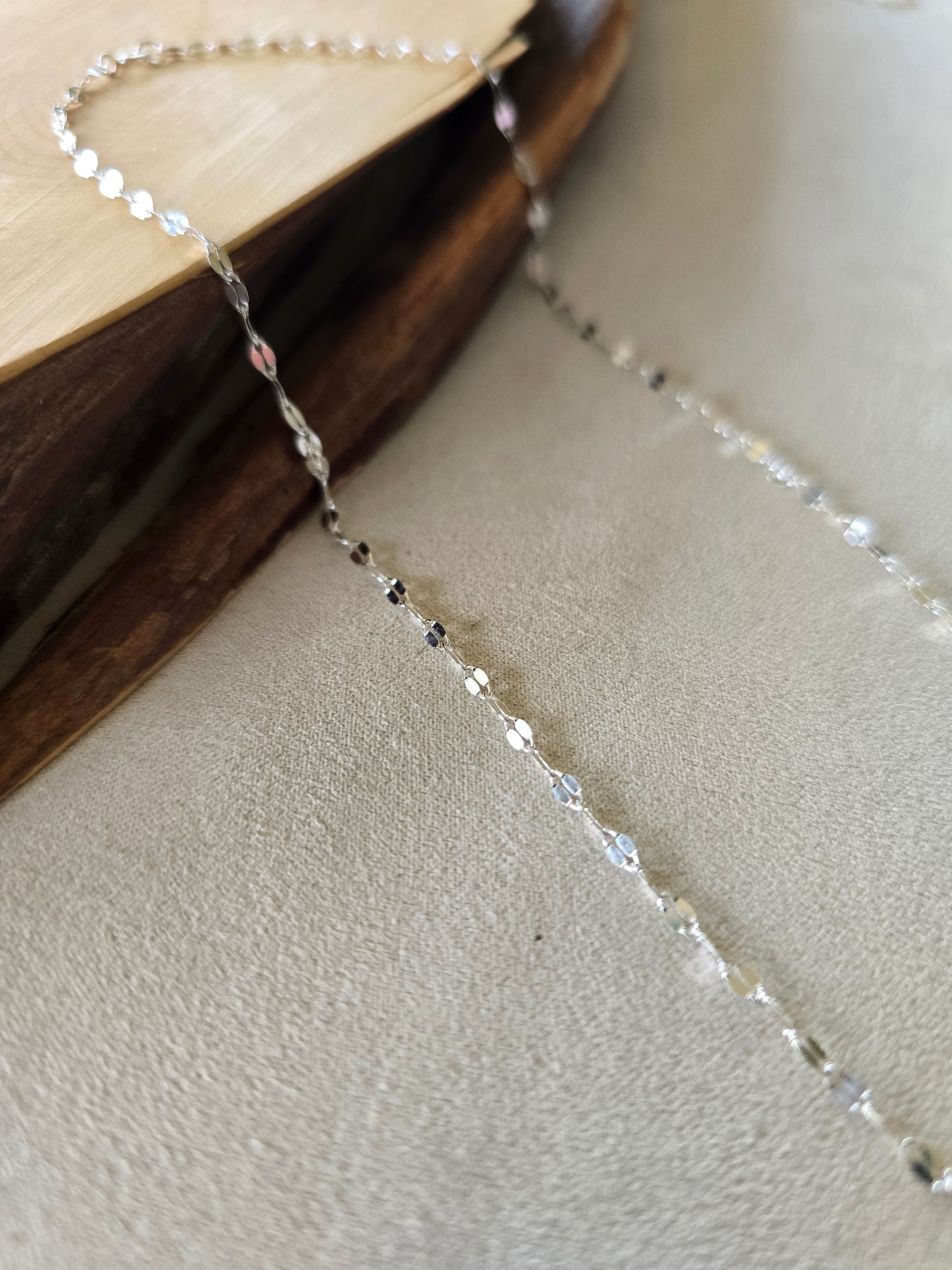 Silver Disco Necklace