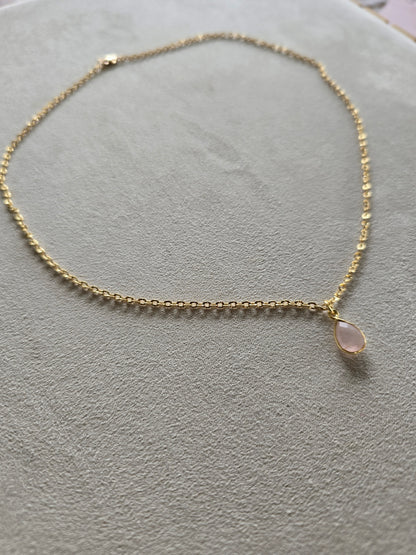 Rose Quartz Sunrise Necklace