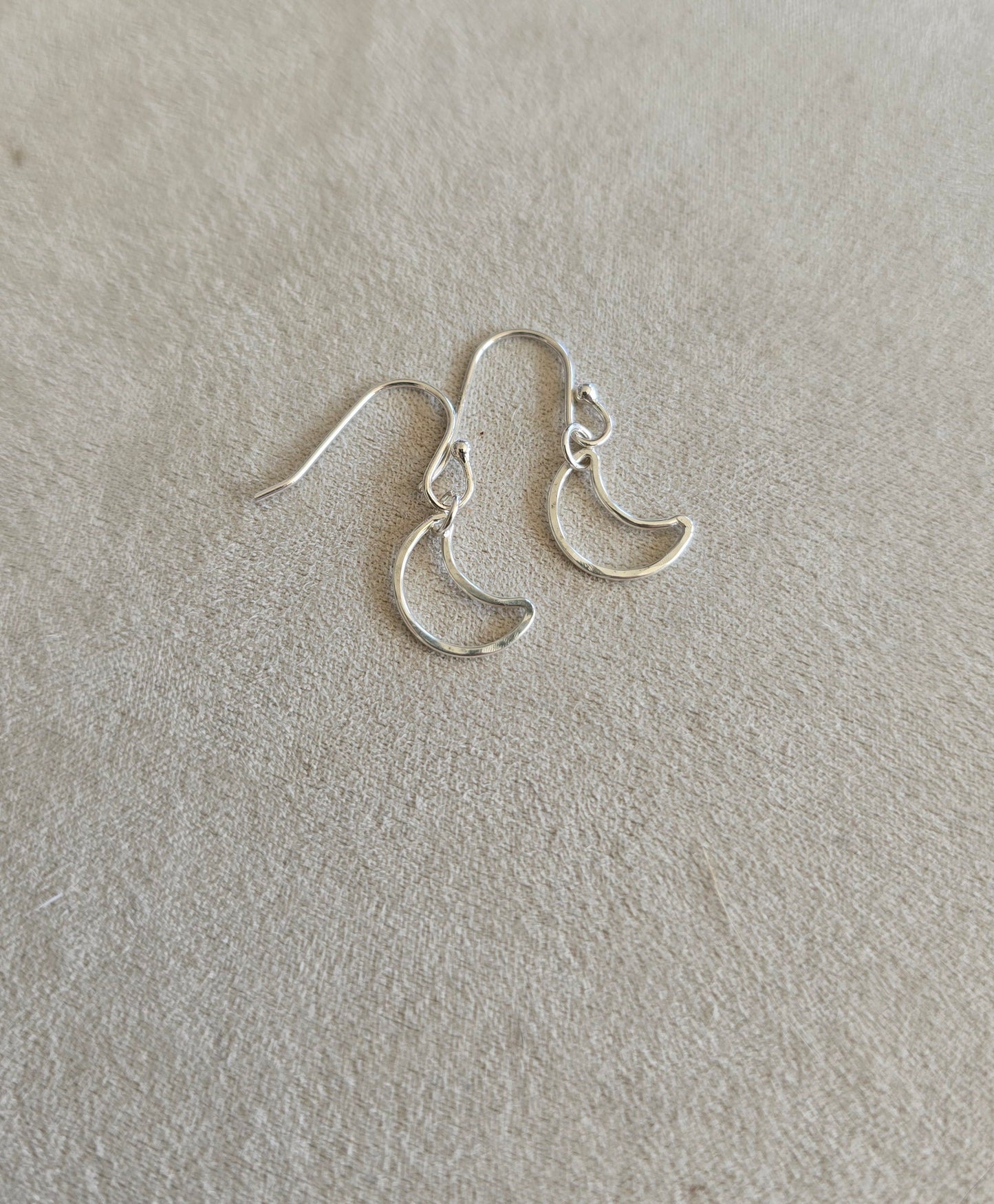 Hollow Crescent Moon Earrings