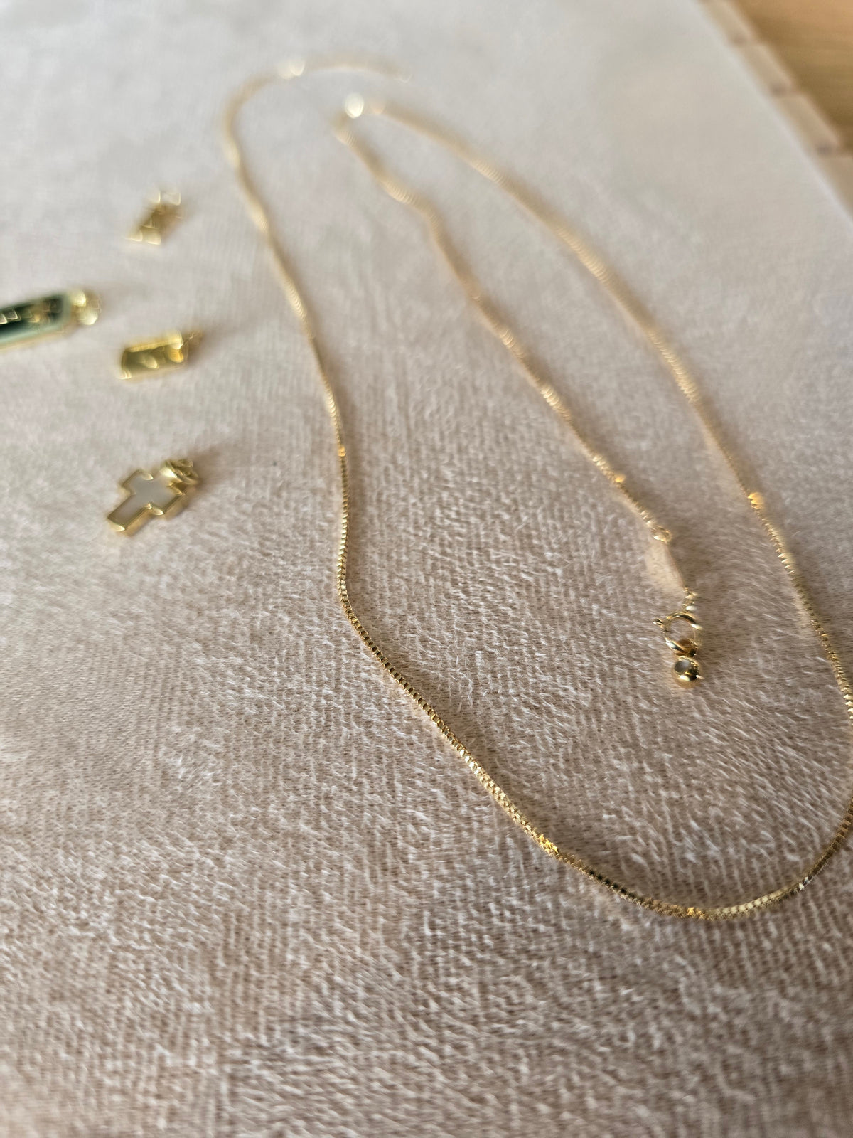 Mini Box Chain Mini Venetian Box Chain Interchangeable Necklace – Honey and Gold Jewelry