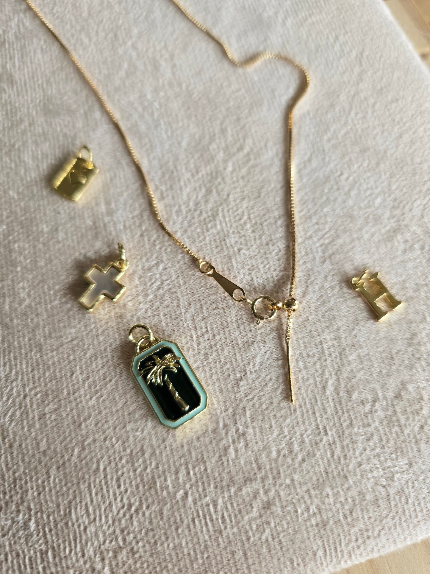 Mini Venetian Box Chain Interchangeable Necklace