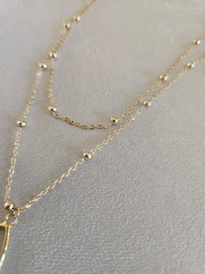 Satellite Teardrop Necklace
