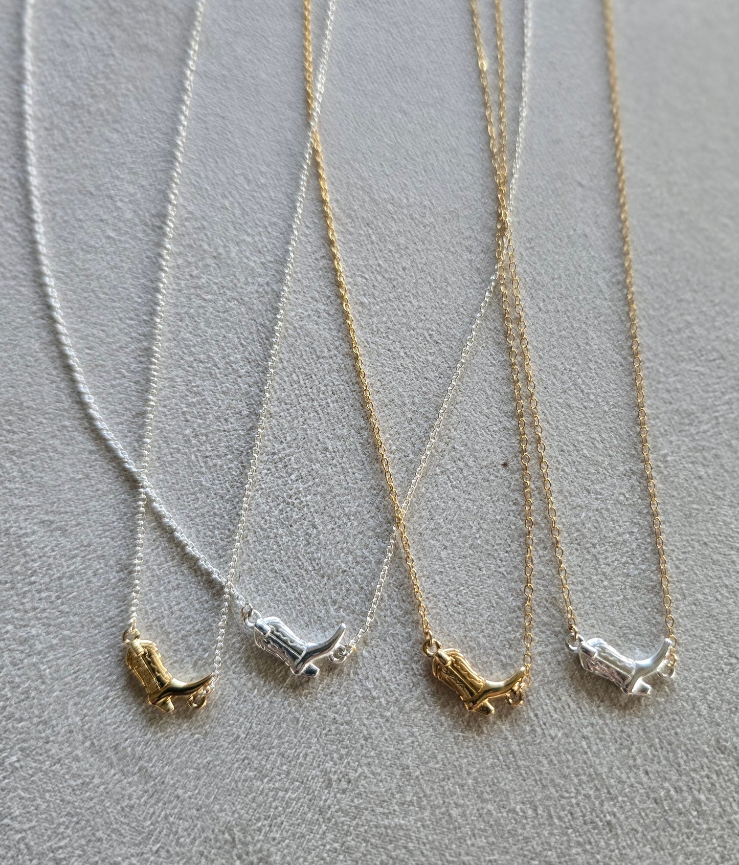 Dainty Cowboy Boot Necklace