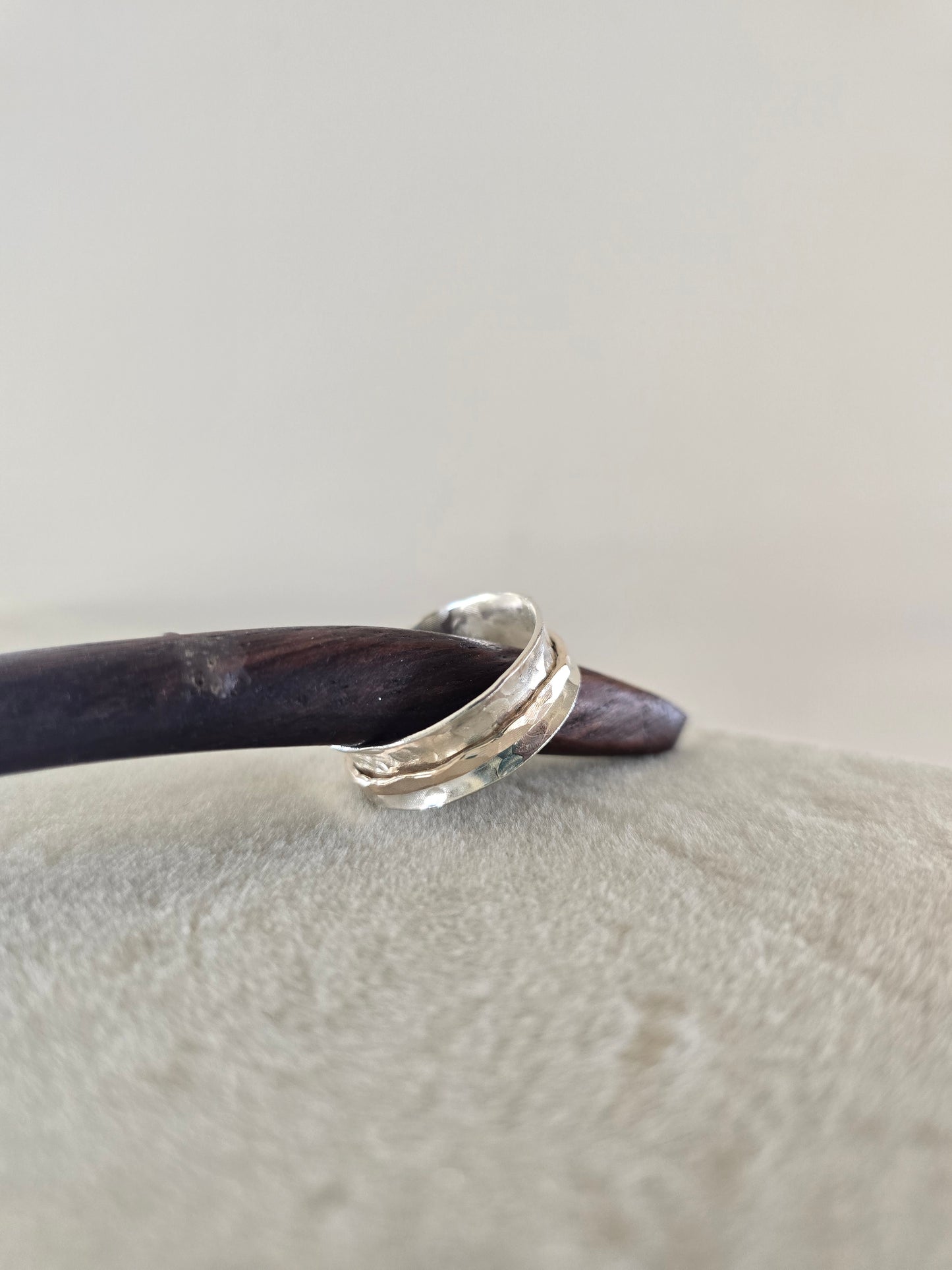 Mixed Metal Spinner Ring