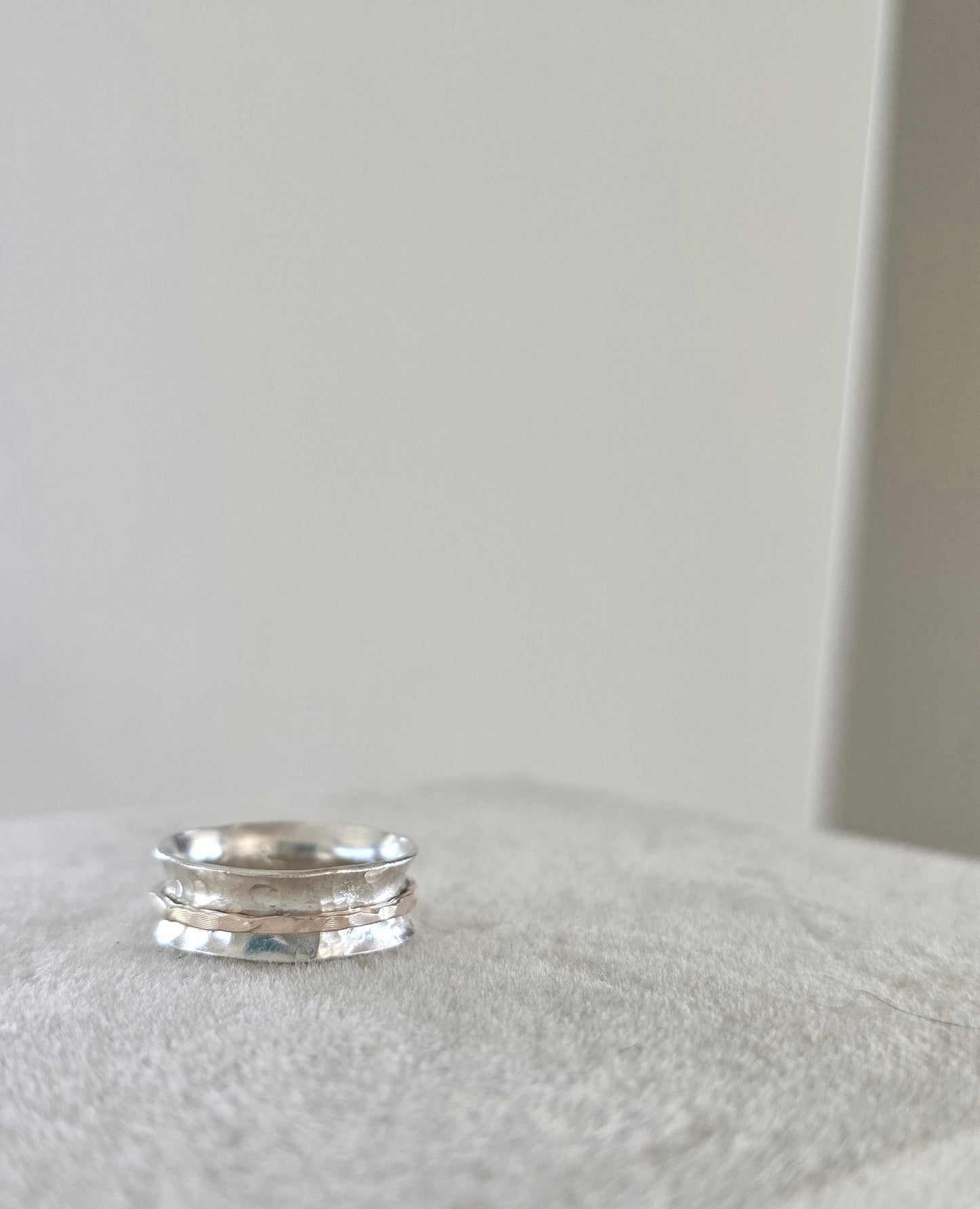 Mixed Metal Spinner Ring