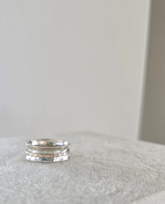 Mixed Metal Spinner Ring