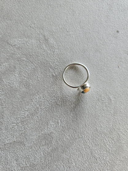 Oyster Copper Turquoise Sterling Silver Ring