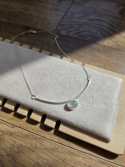 Moonstone Arc Necklace