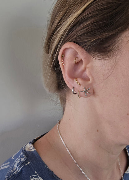 Sterling Starfish Earrings