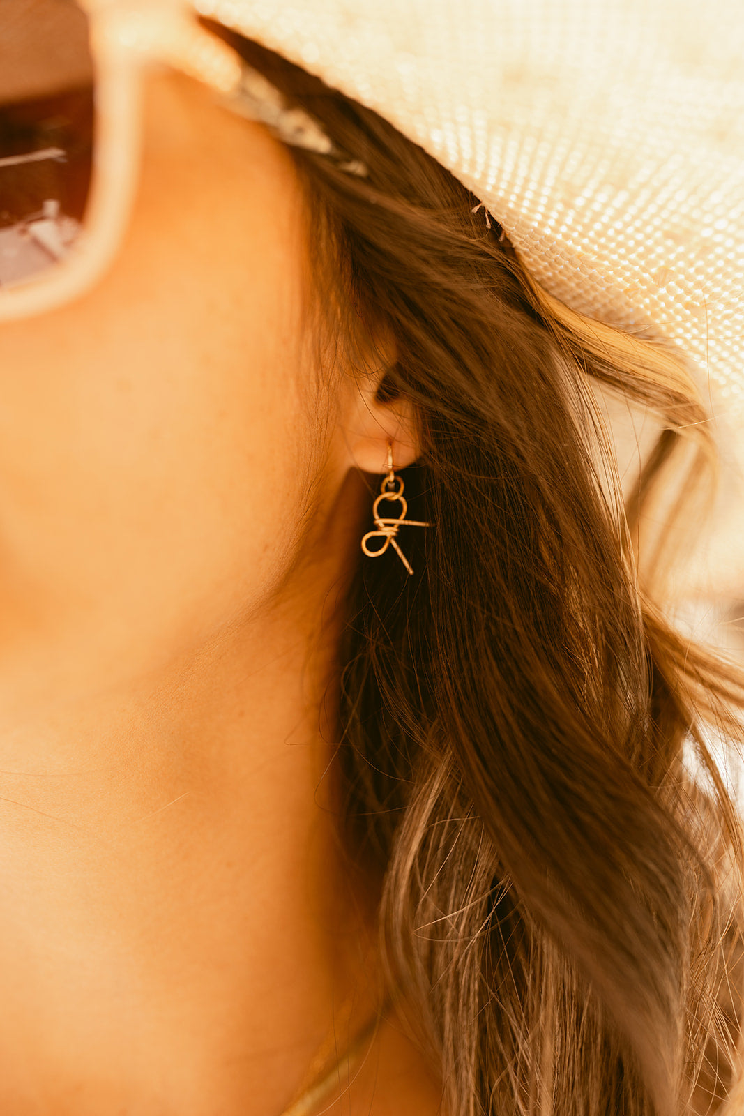 Mini Dangle Bow Earrings