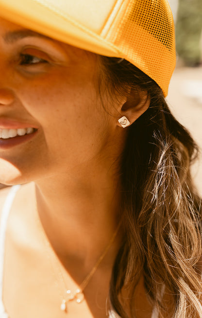 Heart Stamp Studs