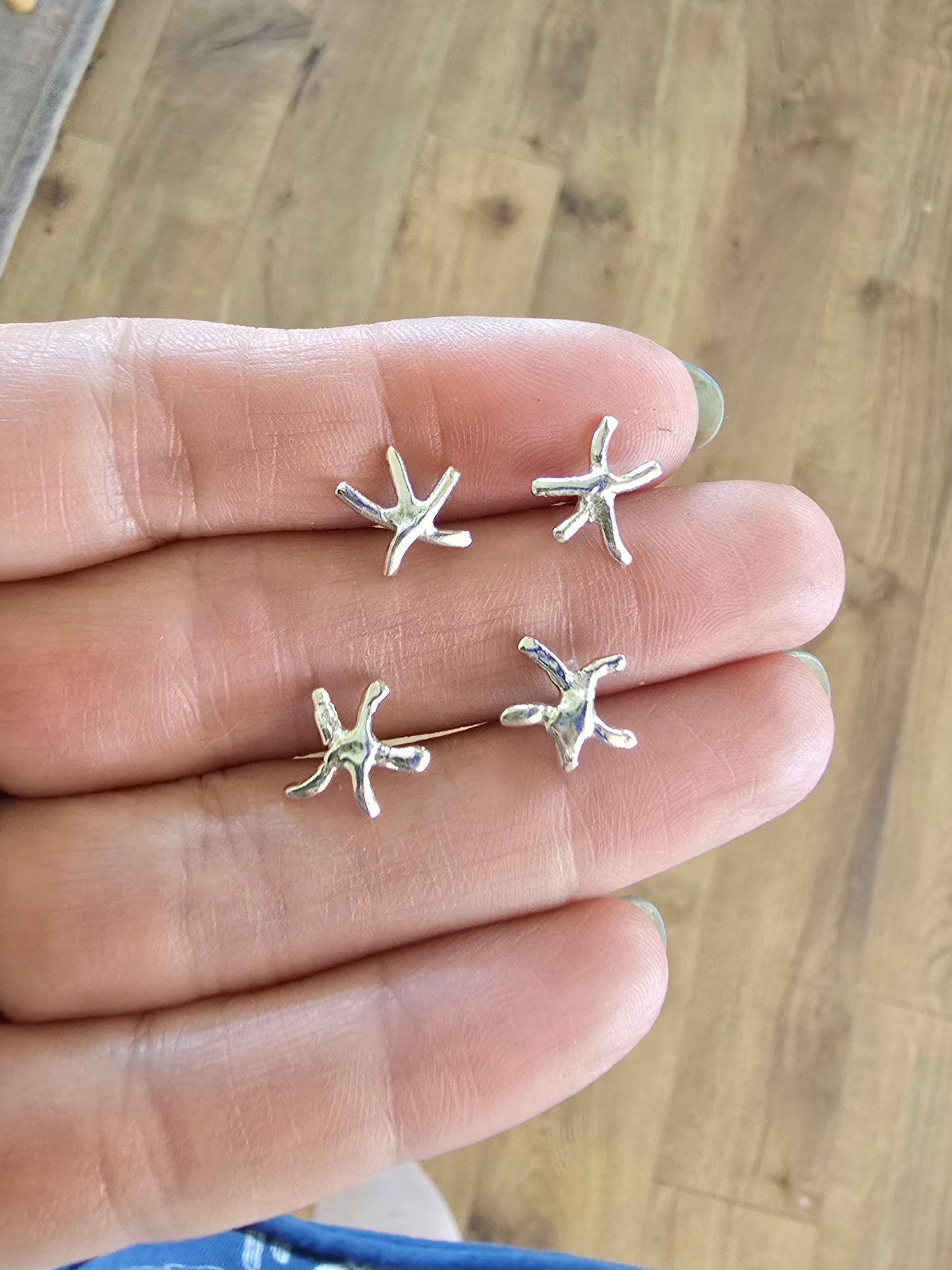 Sterling Starfish Earrings