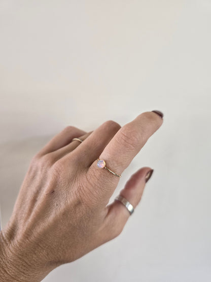 Dainty Opal Ring
