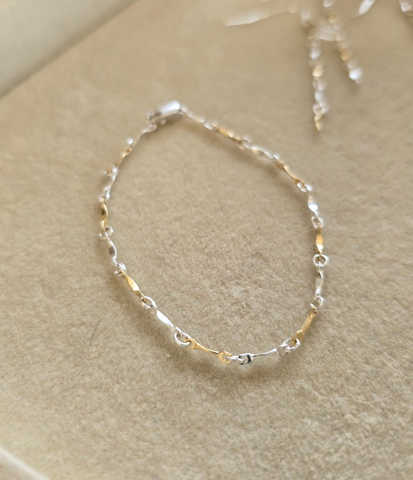 Mixed Metal Bar Bracelet