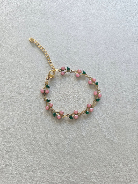 Pink Cherry Bracelet