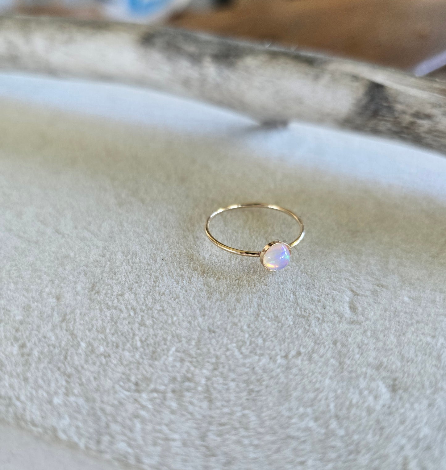 Dainty Opal Ring