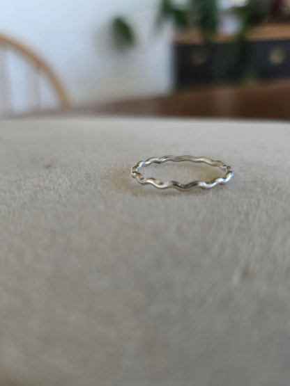 Tides of Seasons Wave Ring