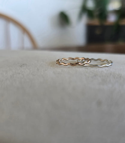 Tides of Seasons Wave Ring