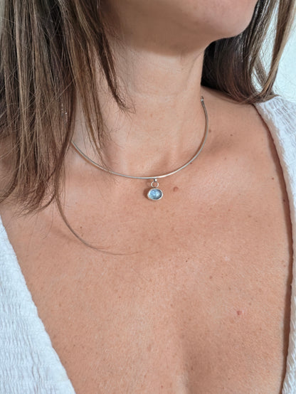 Blue Tourmaline Choker