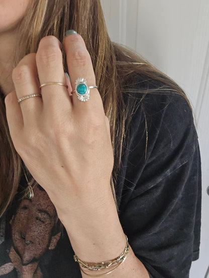 Sunburst Turquiose Ring
