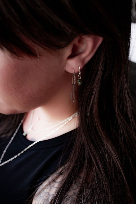 Large Paperclip Earring Theaders